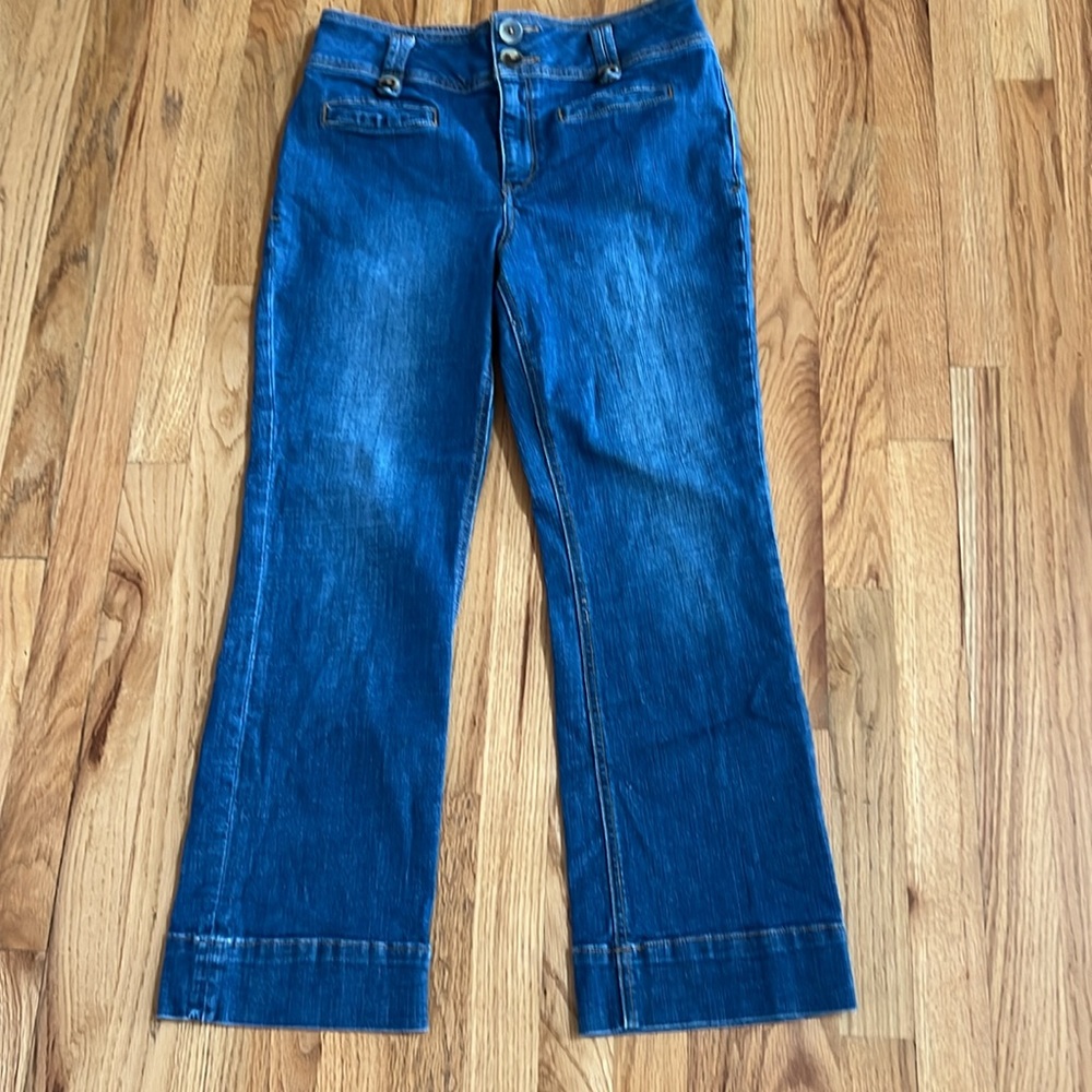 Pilcro/Anthropologie 2-Pocket Flat Front Crop, Size 30